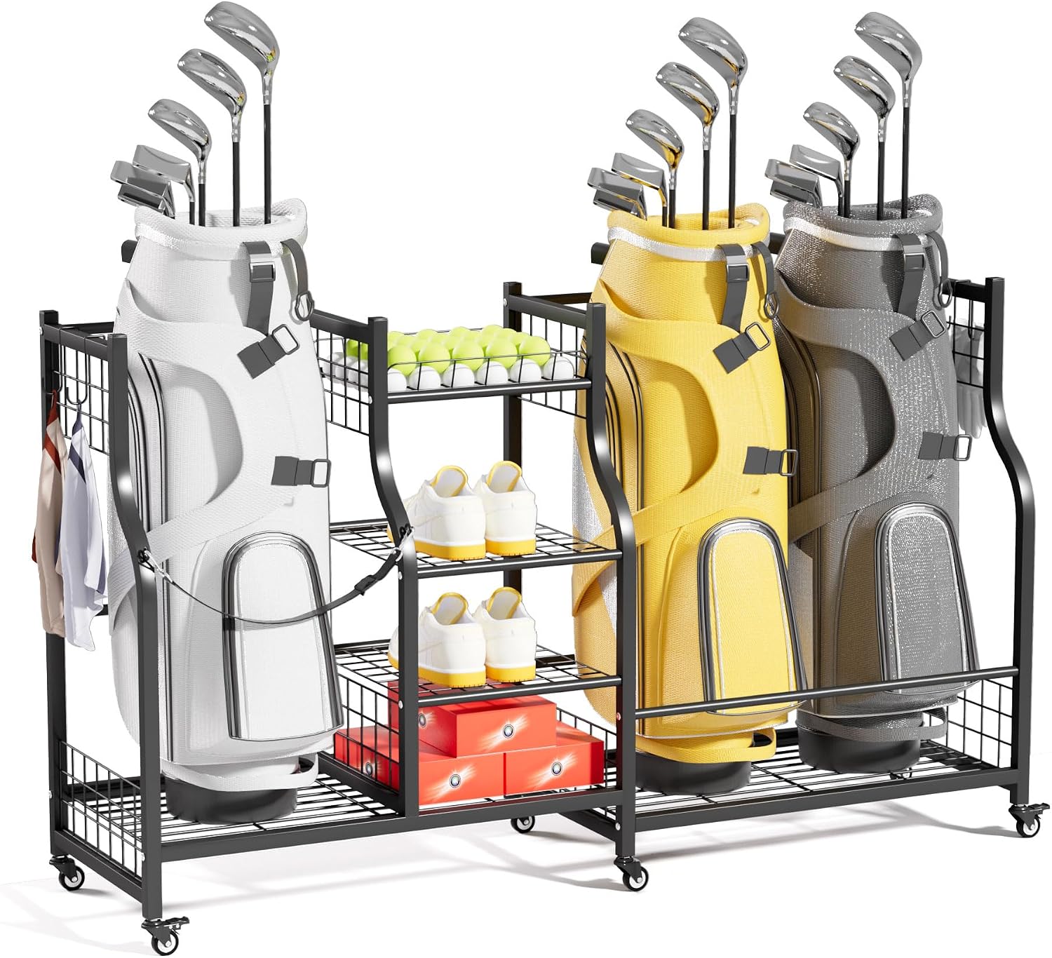 Golf Bag Storage Rack Organize - Sports Equipment Garage Storage review and price