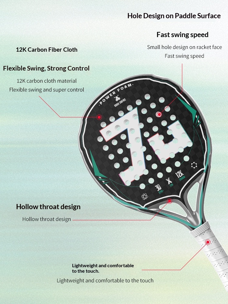 Carbon fiber material 12K kevl - Padel Racket Carbon review and price