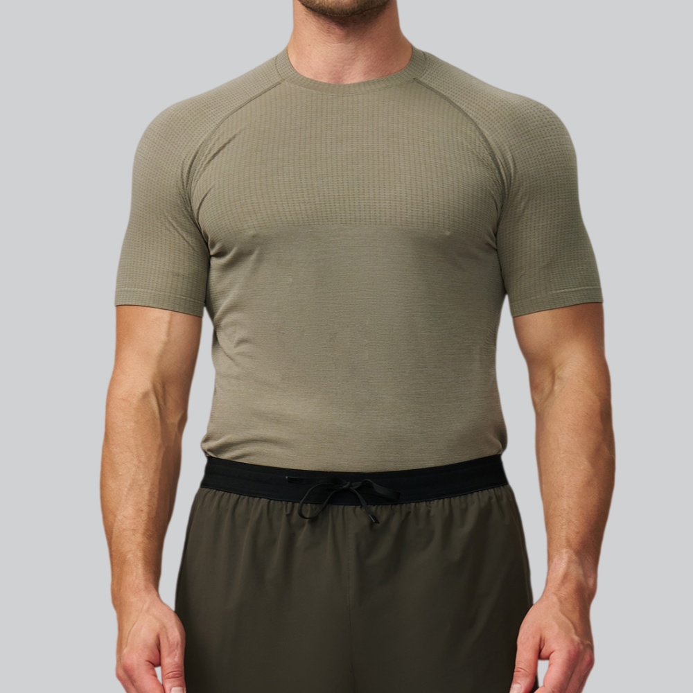 Men's Solid Color Sports T-shi - Sports Equipment Gym review and price