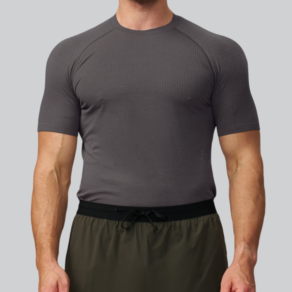 Men's Solid Color Sports T-shi - Sports Equipment Gym review and price