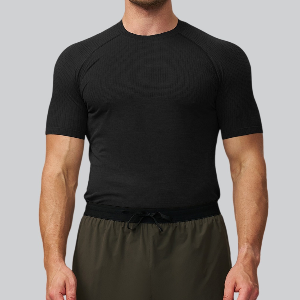 Men's Solid Color Sports T-shi - Sports Equipment Gym review and price