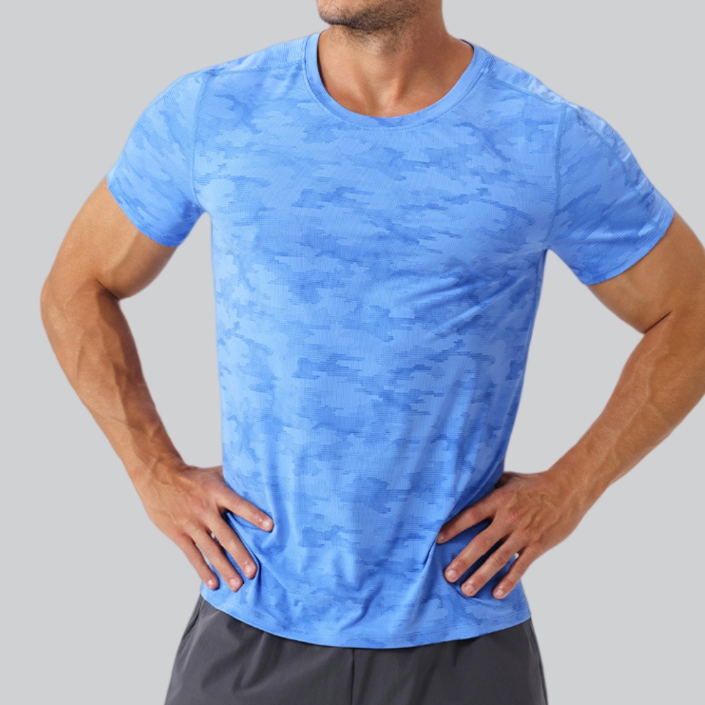 Men's Round Neck T-Shirt Sport - Sports Equipment Gym review and price