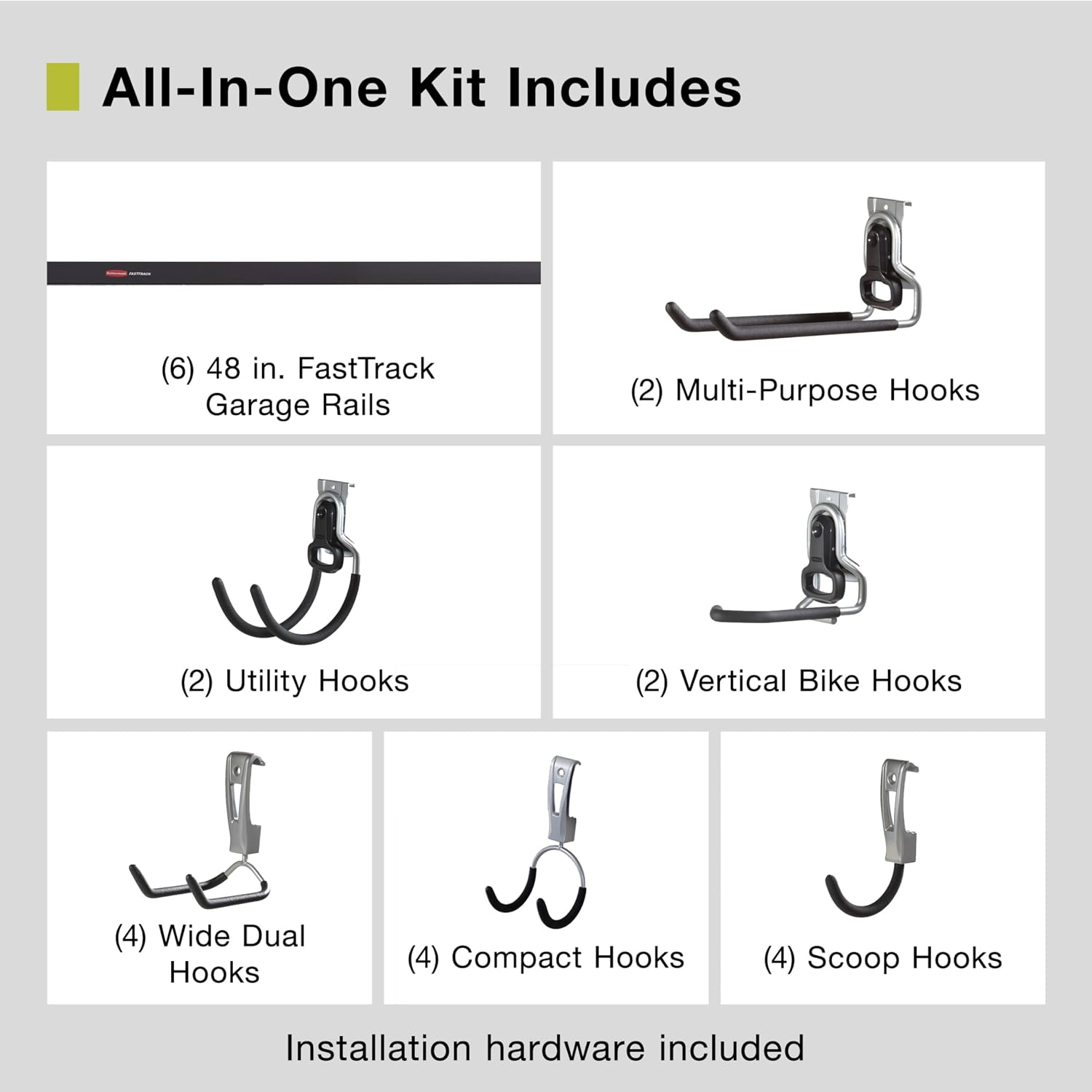 24-Piece Wall Mounted Garage S - Sports Equipment Garage Storage review and price