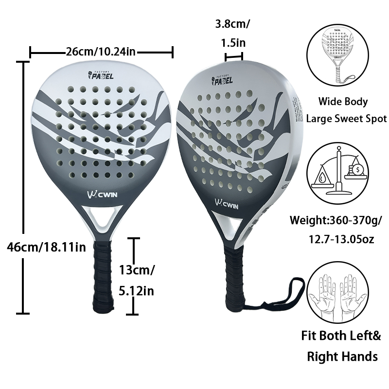 2026 Cwin Padel Racket Carbon  - Padel Racket Carbon review and price