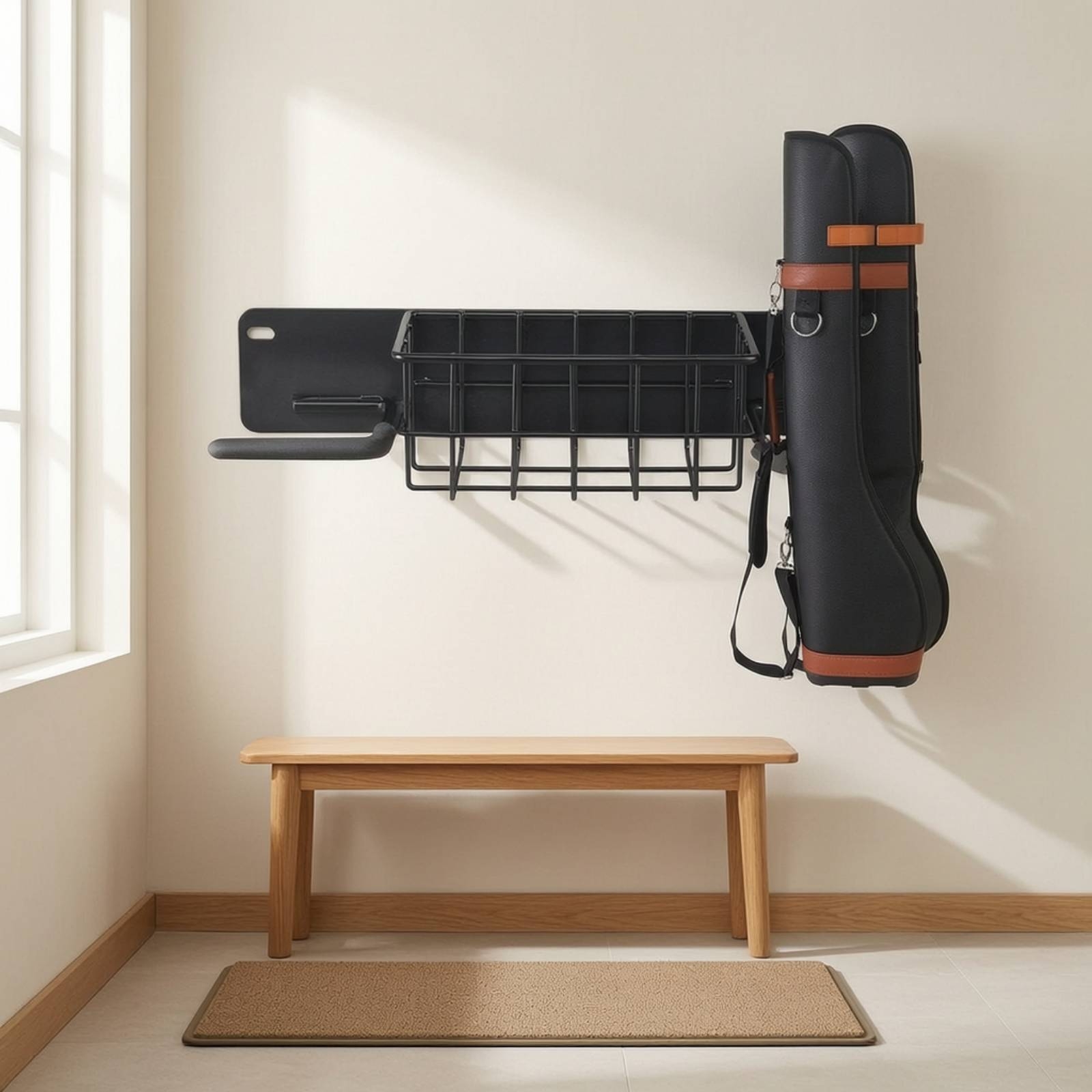Golf Storage Rack Wall-Mounted - Sports Equipment Garage Storage review and price